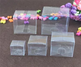 8 размер квадратных пластиковых прозрачных коробок из ПВХ прозрачная водонепроницаемая подарочная коробка ПВХ корпусы упаковочная коробка для ювелирных изделий LZ07439263941