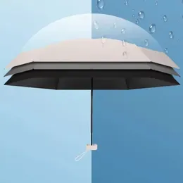 2024 Mini -Regenschirm -Kapsel Regenschirm sonnig und regnerisch doppelte Regenschutz im Freien im Freien tragbare Parasol -Regenschirm 1. Kompakt