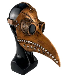 Панк -кожаная чума доктор маска птиц косплей костюм карнаваль для тушь тушь тушь тушь маска маска маски Хэллоуин 1060 B33040327
