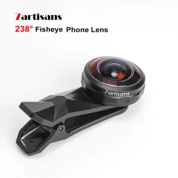 Lens 7Artisans 1015mm Fisheye Lens 238 Degree View Universal för smartphones iPhone 7 8 X Xs Plus Samsung Huawei Xiaomi Phone Lens