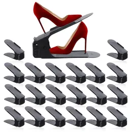 Rack da 6 pezzi di scarpa regolabile organizzatore di scarpe per scarpe supporti per il supporto per salvaspazio per salva