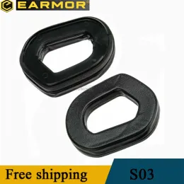 Acessórios Earmor S03 Par de fones de ouvido táticos, acessórios para fones de ouvido de silicone, adequados para fones de ouvido M31/M32/M31H/M32H