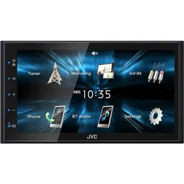 "Atualize o seu carro em áudio com o receptor estéreo de carro Bluetooth KW -M150BT - tela sensível ao toque de 6,75 polegadas, rádio AM/FM, mp3 player, dual din, 13 banda eq - preto