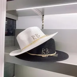 Natural Panama Cappello di paglia a forma di morbido Summer Domenni da uomo Caps Wide Brim Beach Sun Uv Protection Fashion Fedora 240423