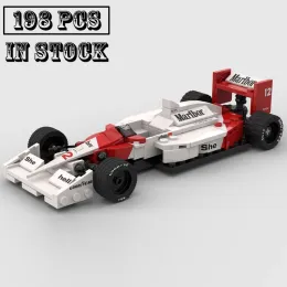 Bloqueia o novo Technical MOC59664 F1 MP4/4 Participação de estacas de corrida 1 Race Modelo de Builing Kit Block Block Bricks Toys Birthday Birthday Gifts