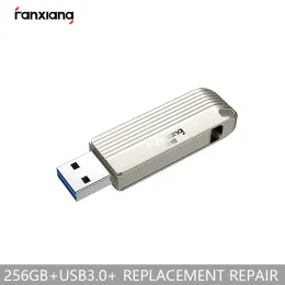 Drives Fanxiang 128 GB 256 GB 64 GB USB3.0 USB Flash Drive F313 Silver High Speed ​​Edition Metal Computer Car Dualuse USB flashenhet