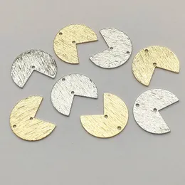 Ankunft 17x20mm 100pcs Messing -Anhänger Sektoranschlüsse für handgefertigte Halskette/Ohrring -DIY -Teilejewelry -Befunde Komponenten 240416