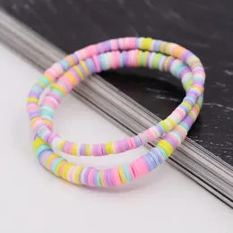 Bangle Bracelets for Woman Boho Jewelry Colorful Soft Polymer Clay hand Bracelet Summer Beach Accessories Couple Bracelets