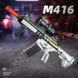 Gun Toys Manual M416 Opções de múltiplas cores clássicas para o modelo de brinquedo do jogo de disparo traseiro com o mesmo design ao ar livre (cor da camuflagem/PL2404