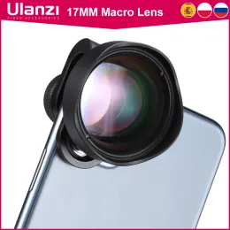 렌즈 ulanzi 10x 매크로 전화 카메라 렌즈 안드로이드 iPhone piexl one plus Xiaomi Huawei 용 광학 유리 렌즈