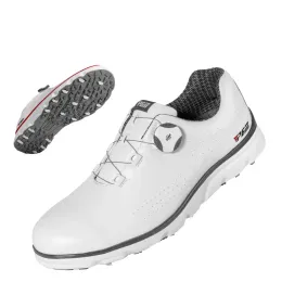 Tillbehör PGM golfskor män vattentäta andningsbara män golfskor manliga roterande skosnören sport sneakers nonslip tränare xz166