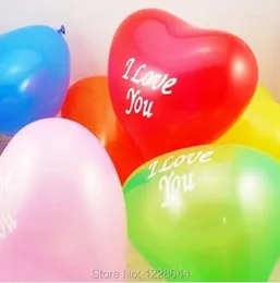Parti Dekorasyonu Özelleştirilmiş Logo Basılı Kalp Balonları Promosyon Reklamcılığı Çocuk Oyuncakları 10inch Toptan Satış