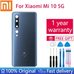 Frames Original Xiaomi Mi 10 Mi10 5G Rear Glass Back Housing Door Case For Xiaomi Mi 10 LPDDR5 Battery Back Cover Replace Repair Parts