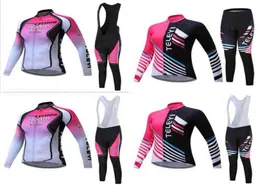 Men039s Tracksuits Women 2022 invernale in pile termica set di biciclette Kit di abbigliamento per biciclette femmina Bike femminile Maillot Ladies Tops Bib Broek 9873492306