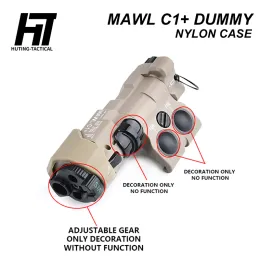 조명 전술 Mawl C1+ 배터리 케이스 에어 소프트 건 액세서리 더미 사냥 무기 모듈 식 배터리 박스 20mm 피카 티니 레일 실외 도구