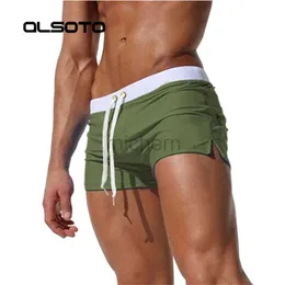 Menas de banho masculinas 2023 verão Novos homens roupas de banho sexy baús de natação sunga maiô quente mass de natação shorts praia shorts maionese sungas de praia homens d240424