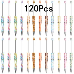 Pens 120pcs Paskalya Tavşanı Yonca Boncuk Pens Bead Bead Pens Siyah Mürekkep Pens Çocuklar için Hediye Öğrencileri