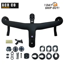 Parts 2022 ACR CO 5D Road Bicycle Integrated Handlebar T1000 Carbon Internal/External Cable Routing AERO Bike Handlebar With Spacers
