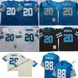 REMOCLAÇÃO 20 Jerseys de futebol de Barry Sanders 81 Richard Lane 1960 22 Bobby Layne 84 Herman Moore 1996 71 Alex Karras 1965 Jersey Stitched