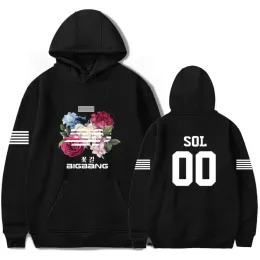 스웨트 셔츠 KPOP BIGBANG BIG BANG 한국 후드 사람들 Moletom Feminino 패션 브랜드 스웨트 셔츠 Harajuku Kpop Jackets Streetwear Coats