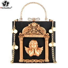 Bags Luxury Angel Female Handbags Fashion Pearl Women Bag Cross Body Brand Leather Women Shoulder Bag Ladies Hand Bags Sac A Main