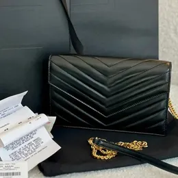 Designer-Taschen-Brieftaschen-Mutil-Farben-Handtaschenkette 23 cm Klassiker Klassiker Luxus Crossbody Bag Fashion WOC Bag Sheepselbe Umhängetaschen