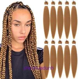 Niedriger Preis Frauen Perücken Haare Online-Shop PVC niedrige Temperatur Flammhemmende Flamme flauschiger Stopp Braid Heißes Wasser Qualitativer Schrumpfschwanz Perücken einfach