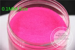 Glitter TCF502 neon chockerande rosa färger 0,1 mm storlek lösningsmedelbeständig glitter för nagelkonst nagellack eller annan DIY -dekoration