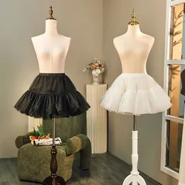 Kvinnor i lager tyllkjol petticoat lolita vit puffy fluffig bubbla kjol kjolar crinoline underkjol kvinnor 240418