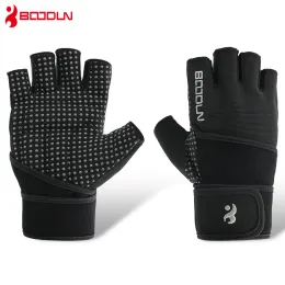 Lifting Boodun Men Women Gym Gloves Crossfit Fitness Gloves Extend Wristband Bodybuilding Barbell Dumbbell Weight Lifting Gym Equipment