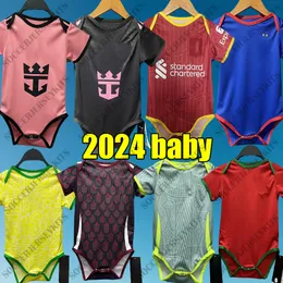 24 25 Brasile Baby Football Jersey Messico Maglie da calcio Soccer Inter Miami Baby Onesie Set Portogallo infantile Feba