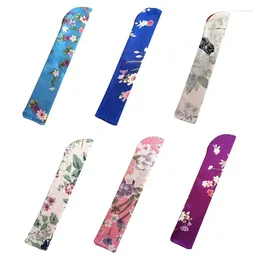 Storage Bags Elegant Folding Hand Fan Bag Holder Dustproof Protector For Case Cover Wed R7UB