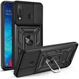 حالات الهاتف الخليوي لـ Samsung Galaxy A20 A30 Case Ring Ring Phone Phone Armor Armor Cases for Samsung A10S A20S A10 S A 20 S الوعرة الخلفية 240423