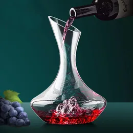 Red Wine Decanter Creative 1500ml Crystal Glass Wines Whiskey Quick Waterfall Iceberg Dispenser Kettle 240407