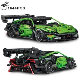 كتل 1644pcs التقنية الخضراء ذات السرعة الفائقة Lamborghinis Sport Car Model Builds Choor