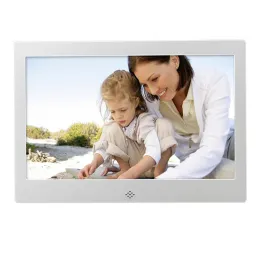 Frame 10 tum Metal LED Digital Photo Frame 720p Video Musik Kalenderklockspelare 1024x600 Upplösning