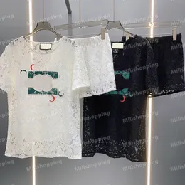 Damskie koszule T designerskie koszulki Kamizelki Kamizelki Trzyczęściowe zestaw Casual Printed T Shirt Clothing