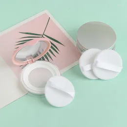 Makeup Borstes 3G Ultra-tunn tom lös pulverlåda Pot Jar Sifter Container Puff Mirror