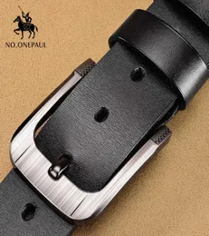 Noonepaul de couro genuíno cinturões cintos de moda Belts para gripes de luxo masculino Men Jeans de pele de vaca Boletas H102578805530588