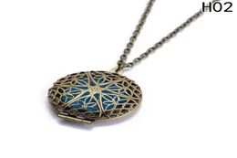 1Pc Antique Bronze Color Aromatherapy Aroma Essential Oil Perfume Hollow Diffuser Pendant Necklaces For Gift3930599