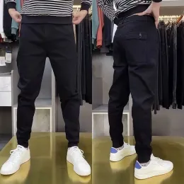 Pants 2024 Spring Horseshoe Pants Men's Breathable Quick Dry Elastic Men Casual Trousers Clothing Jogger Golf Clothes Man Wear