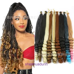 Donne a basso prezzo Wigs Capelli online Negozio Nuovo Capelli in fibra chimica Conch Roll Piatto di calcolo Curled Yaki Wig Dea Spirale