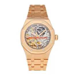 الساعات الفاخرة السويسرية AP أوتوماتيكية ساعة Audemar Pigue Royal Oak Auto Oro Rosa Uomo Bracciale Orologio HBTO