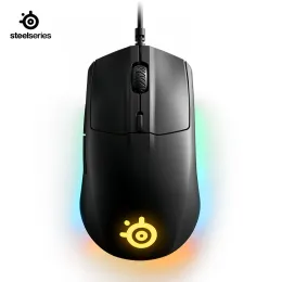 Mäuse Neue SteelSeries Rivalen 3 Gaming Maus 8.500 CPI Prism RGB Lighting Effects Leichte Mausspielspiel -Maus -Maus