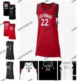 22 Aja Wilson Las Women Basketball Vegas Aces Jersey 0 Jackie Young 10 Kelsey Plum 12 Chel Sea Grey 7 Alysha Clark 3 Candace Parker