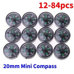 Compass 1284pcs 20mm Mini Compass For Camping Hiking North Navigation Survival Practical Guider Handheld Pocket Compasses