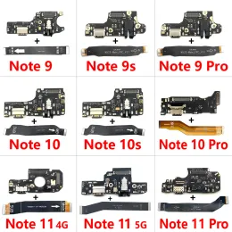 Kablar Nytt för Xiaomi Redmi Note 7 8 8T 9 9S 10 10S 11 Pro 4G 5G USB Charger Charging Dock Port Connector Main Mainboard Flex Cable Cable