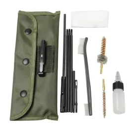 Accessori 10pcs AR15 AR10 M16 M4 G17 Pennello per pistola Kit di pulizia del kit di pulizia a base di pistola 56mm .223 22lr .22 spazzole da pistola per fucile tattiche