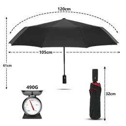 New 2024 WindProof Double Layer Fully Automatic耐性傘大きな傘パラソル10K男性女性UNBRELLA-完全に自動