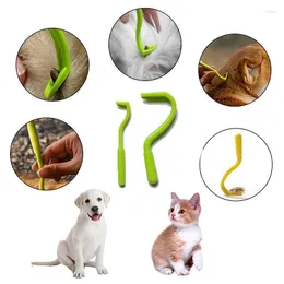 Dog Apparel Dogs Cat Tick Removedor Acessórios para ferramentas Twist Hook Pet Products Supplies de manobra de pulga